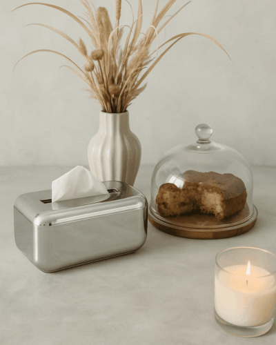 Tissue Box | Baby doekjes | Zilver