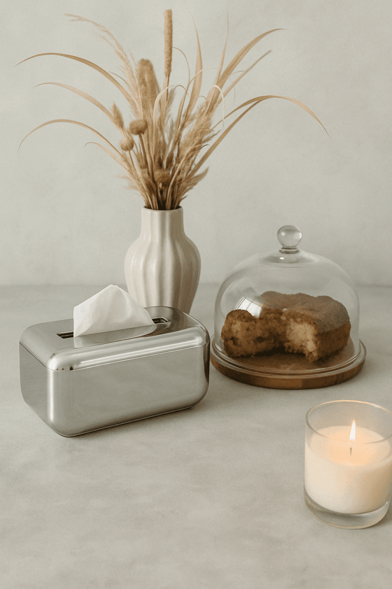 Tissue Box | Baby doekjes | Zilver