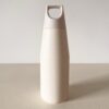 Japandi Minimalist RVS drinkflesin mat crème wit
