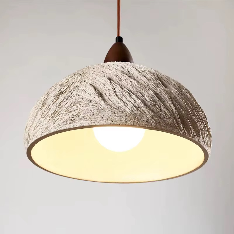 Wabi Sabi | Japanse Hanglamp | Beton | Hout 14 wabi sabi beton hanglamp schuin van onder met zicht op binnenkant