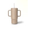 Mini Tumbler | Siliconen | Beige | Personaliseerbaar