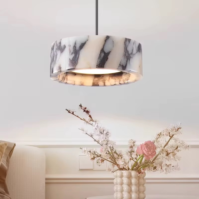 Hotel Chique | Luxe Hanglamp | Led | Marmer | 3 Hotel Chique | Luxe Hanglamp | LED | Marmer | - Afbeelding 3