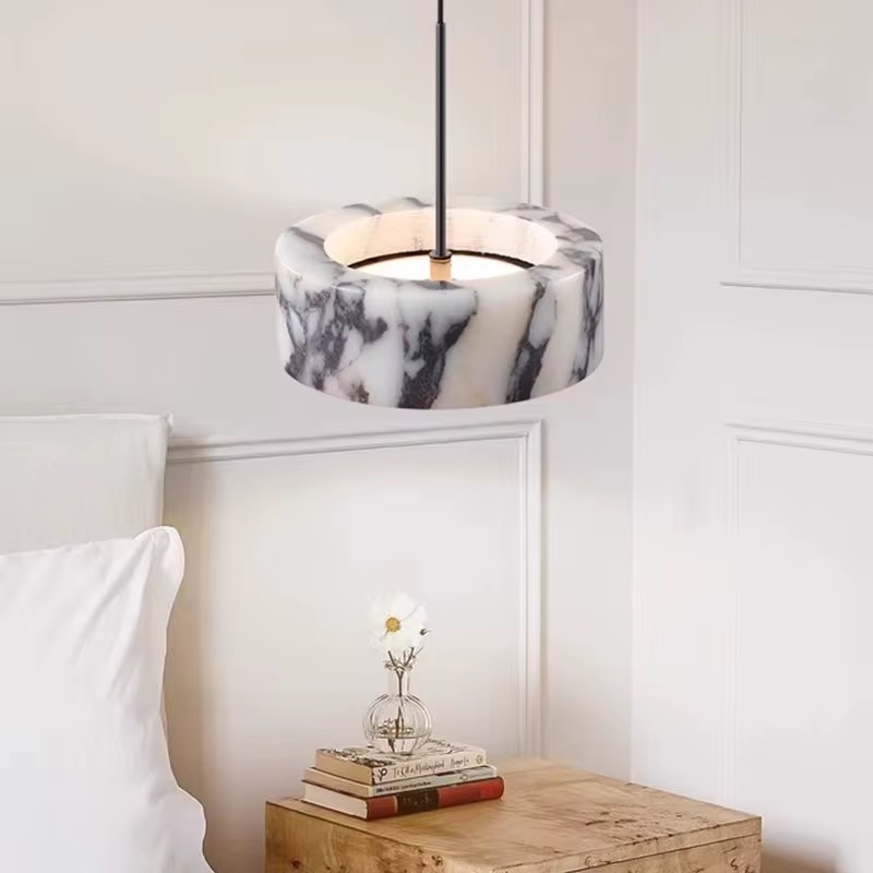 Hotel Chique | Luxe Hanglamp | Led | Marmer | 5 Hotel Chique | Luxe Hanglamp | LED | Marmer | - Afbeelding 5