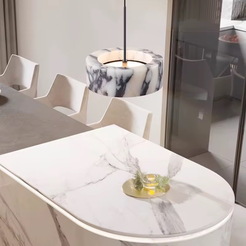 Hotel Chique | Luxe Hanglamp | Led | Marmer | 2 Hotel Chique | Luxe Hanglamp | LED | Marmer | - Afbeelding 2