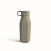 Olive Siliconen Drinkfles | Personaliseerbaar 4 olive siliconen drinkfles - vooraanzicht, 350 ml