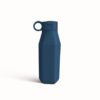 Navy Siliconen Drinkfles | Personaliseerbaar 4 navy siliconen drinkfles - vooraanzicht, 350 ml