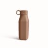 Mokka Siliconen Drinkfles | Personaliseerbaar 5 mokka siliconen drinkfles - vooraanzicht, 350 ml
