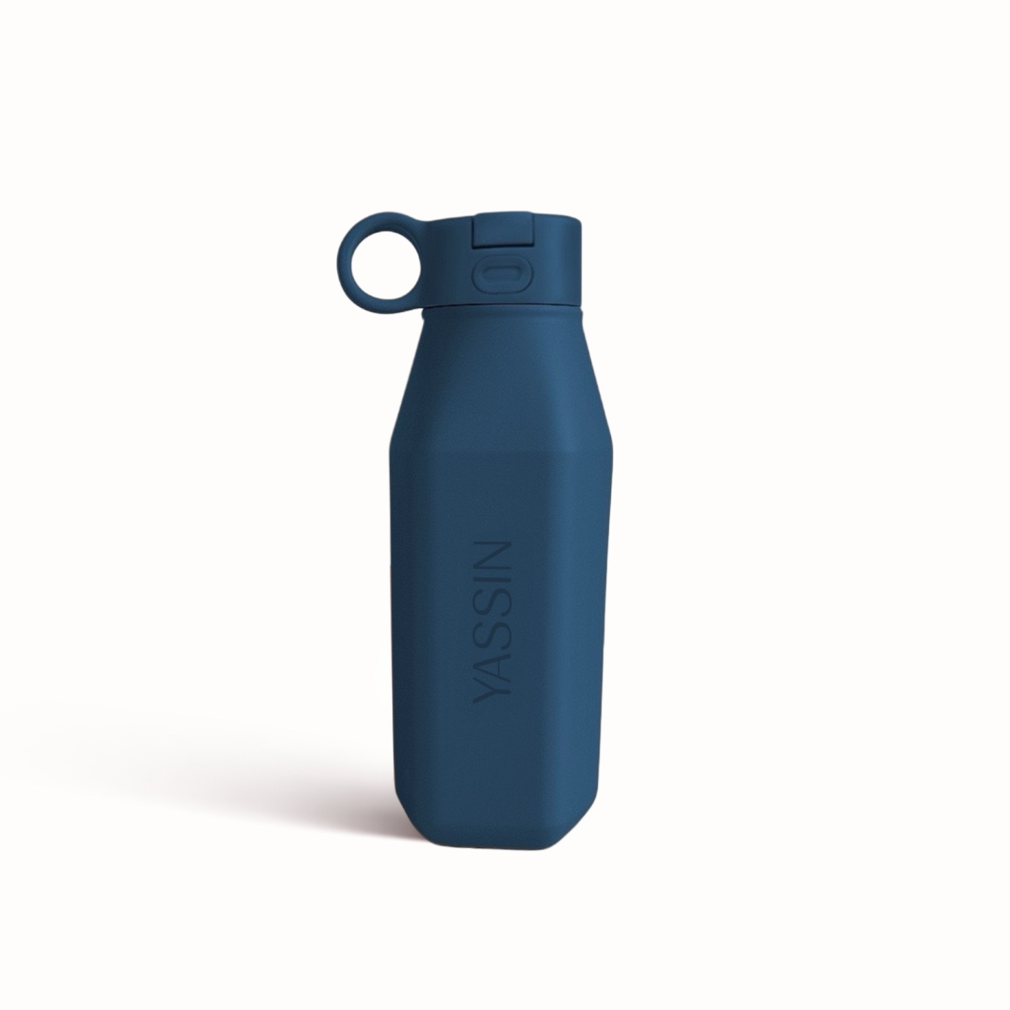 Navy Siliconen Drinkfles | Personaliseerbaar 2 navy siliconen drinkfles met naamgravure