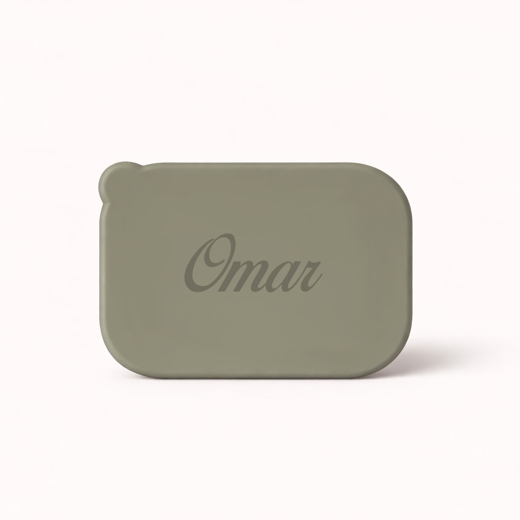 Lunchbox | Rvs | Siliconen | Olive | Personaliseerbaar 3 Lunchbox | RVS | Siliconen | Olive | Personaliseerbaar - Afbeelding 3
