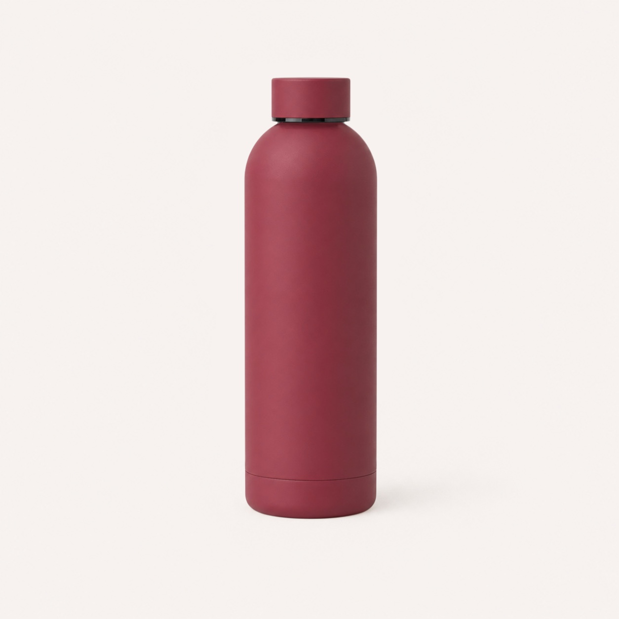 Thermosfles 500Ml Rust | Dubbelwandige Rvs Drinkfles, Personaliseerbaar 1 Thermosfles 500ml Rust - dubbelwandige RVS drinkfles met matte rubbercoating