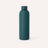 Thermosfles 500ml Forest Teal - dubbelwandige RVS drinkfles met matte rubbercoating