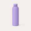 Thermosfles 500ml Soft Lavender - dubbelwandige RVS drinkfles met matte rubbercoating