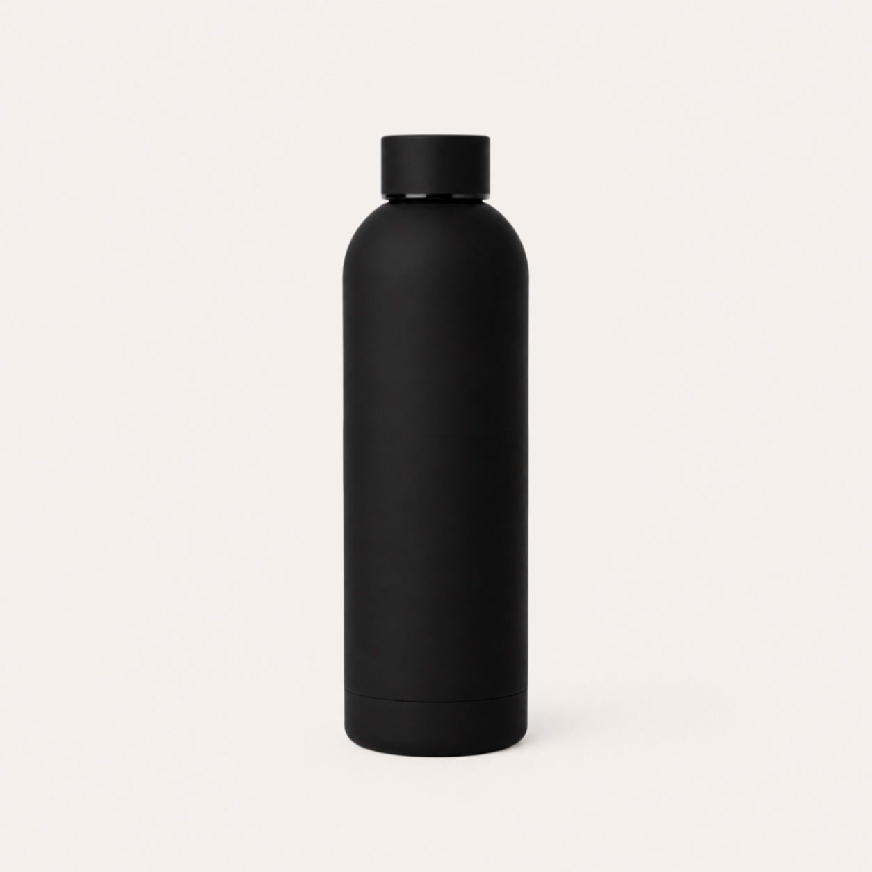 Thermosfles 500Ml Onyx | Dubbelwandige Rvs Drinkfles, Personaliseerbaar 1 Thermosfles 500ml Onyx - dubbelwandige RVS drinkfles met matte rubbercoating