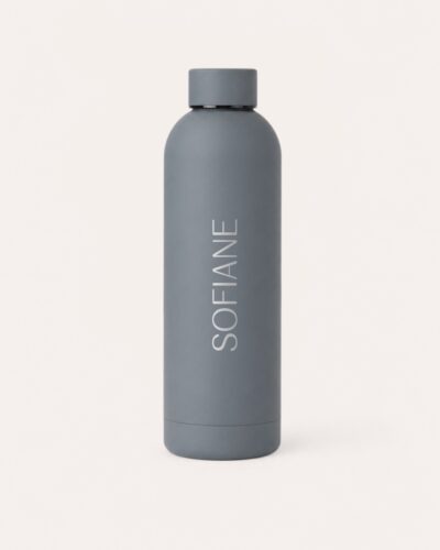 Thermosfles 500ml Stone Grey met gepersonaliseerde naamgravering (optioneel)