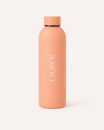Thermosfles 500ml Peach met gepersonaliseerde naamgravering (optioneel)