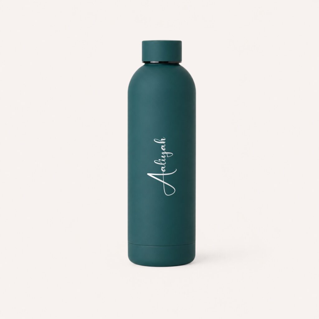 Thermosfles 500ml Forest Teal met gepersonaliseerde naamgravering (optioneel)