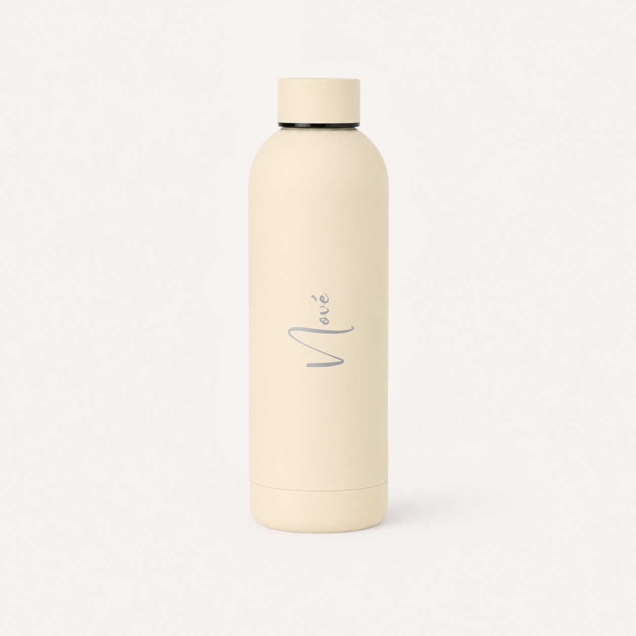 Thermosfles 500Ml Ivory | Dubbelwandige Rvs Drinkfles, Personaliseerbaar 2 Thermosfles 500ml Ivory met gepersonaliseerde naamgravering (optioneel)