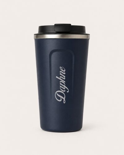 RVS drinkbeker Midnight 500 ml met gegraveerde naam